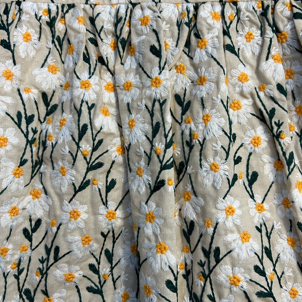 Avec Les Filles Embroidered Flower Skirt, Size 12, NWOT
